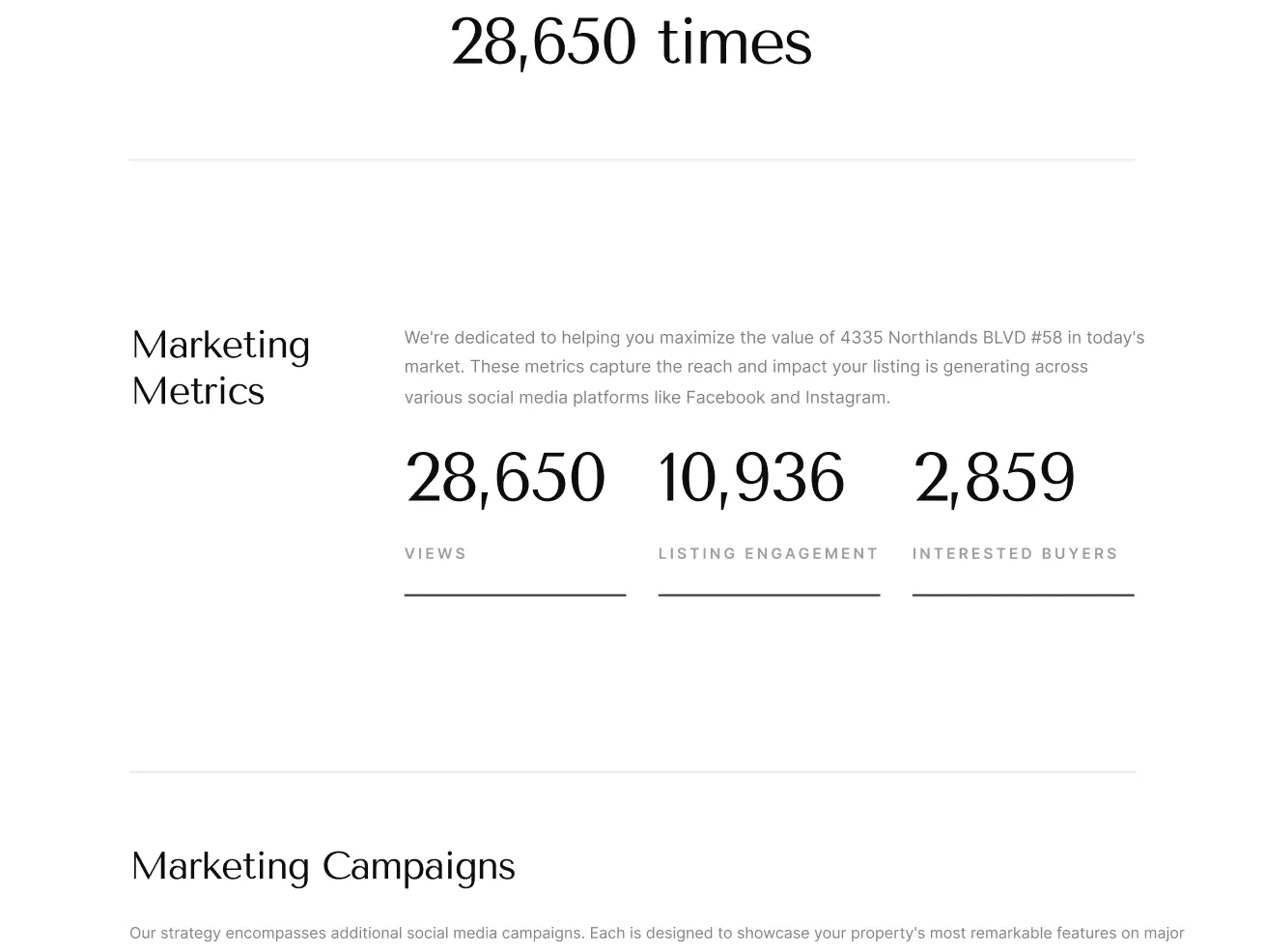 Curaytor Seller Report Stat Breakdown
