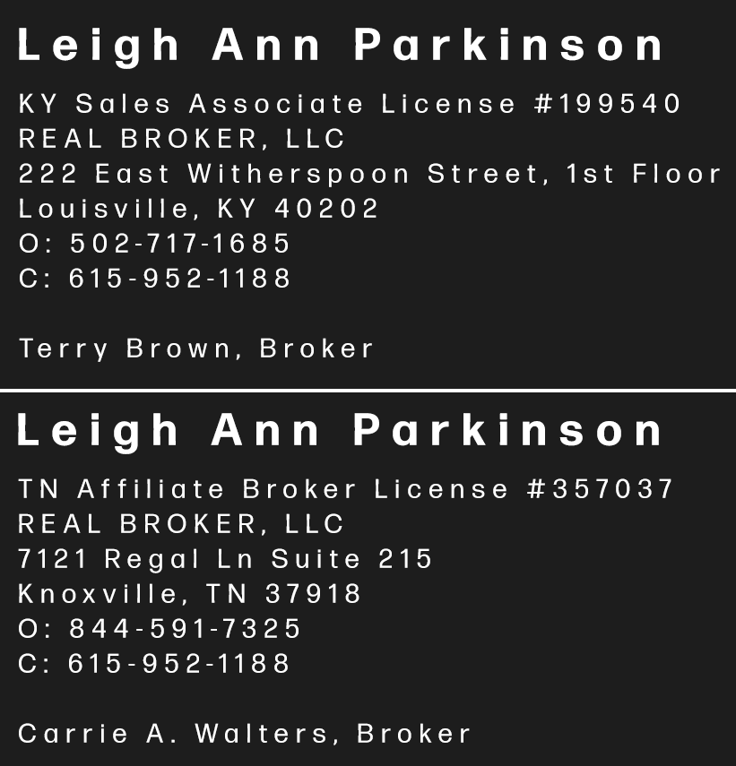 Leigh Ann Parkinson, Realtor® - Bowling Green, KY and Nashville suburbs