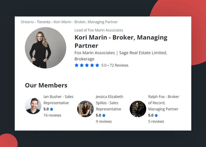 Real Estate, Bio Example