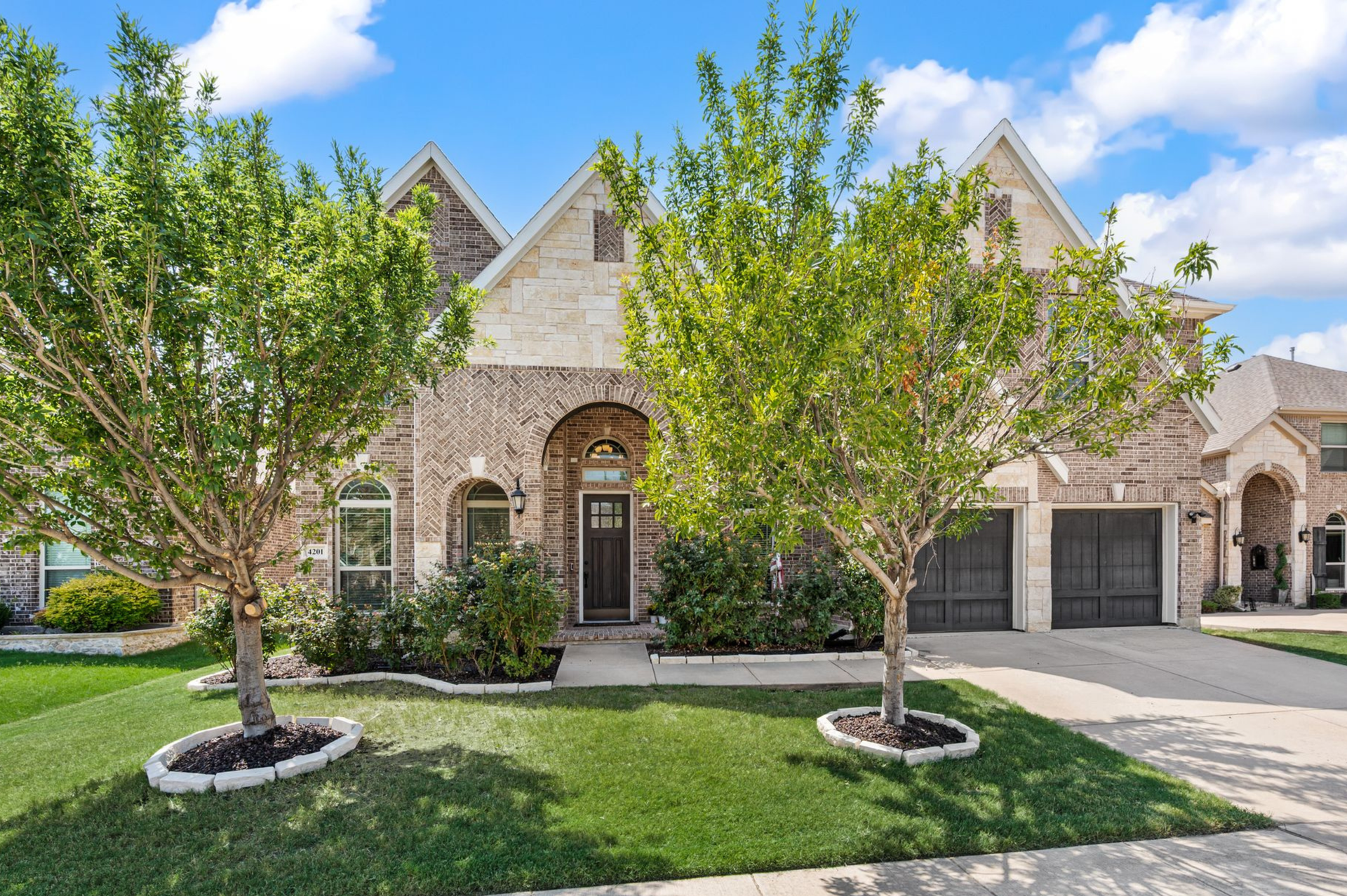 Front exterior of 4201 Rainwater Creek Way in Celina, TX