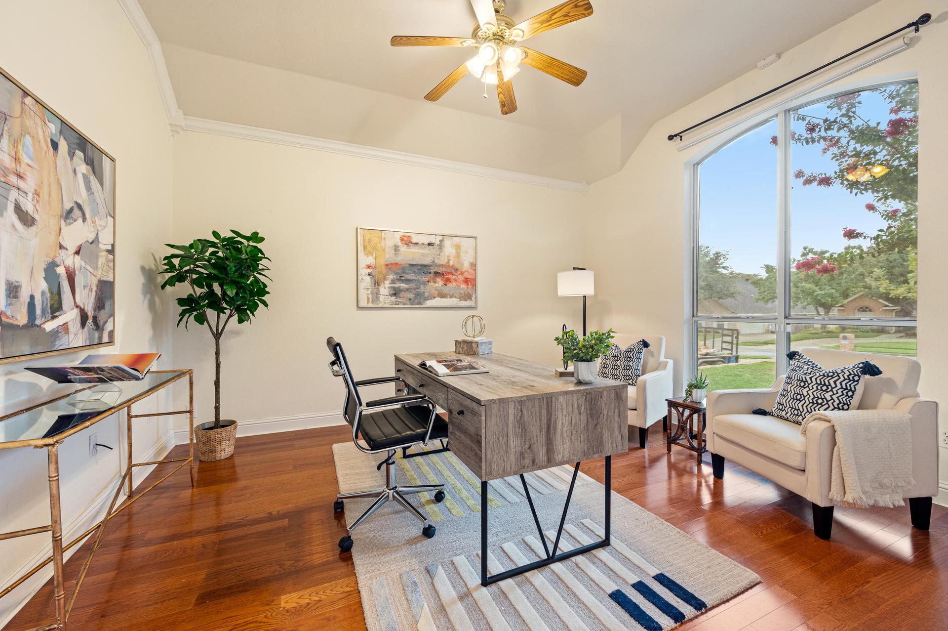 Dedicated home office at 7613 Woodhaven Drive