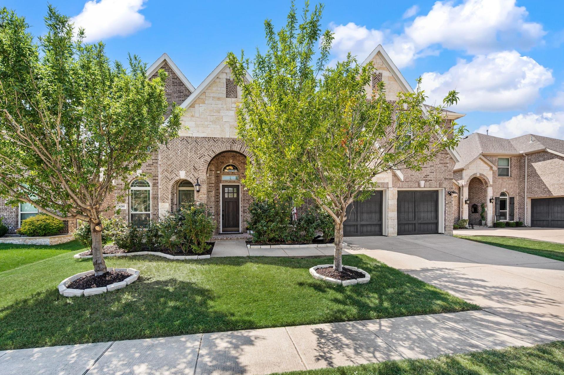 Front exterior of 4201 Rainwater Creek Way in Celina, Texas