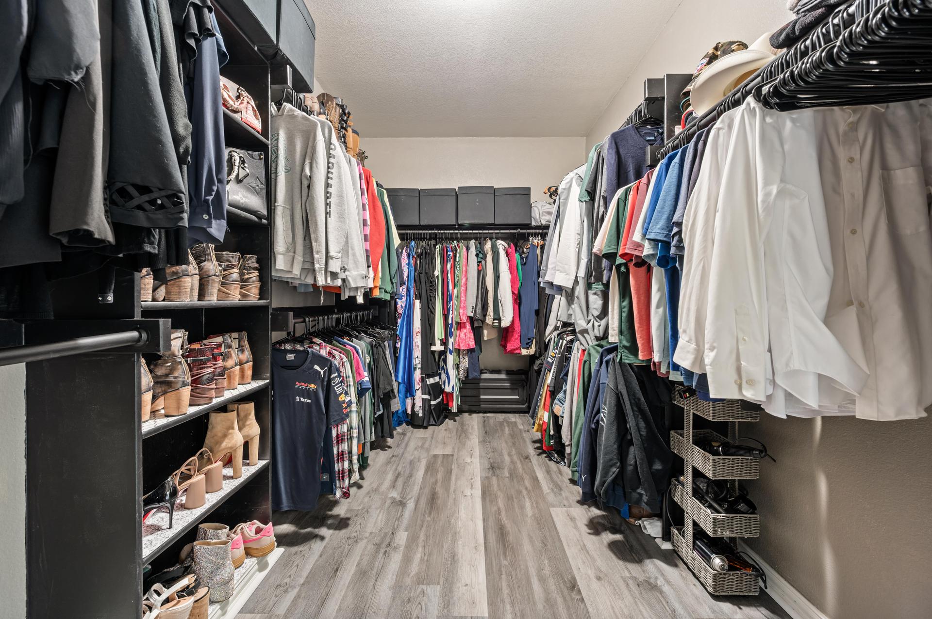 Primary Suite Walk-In Closet